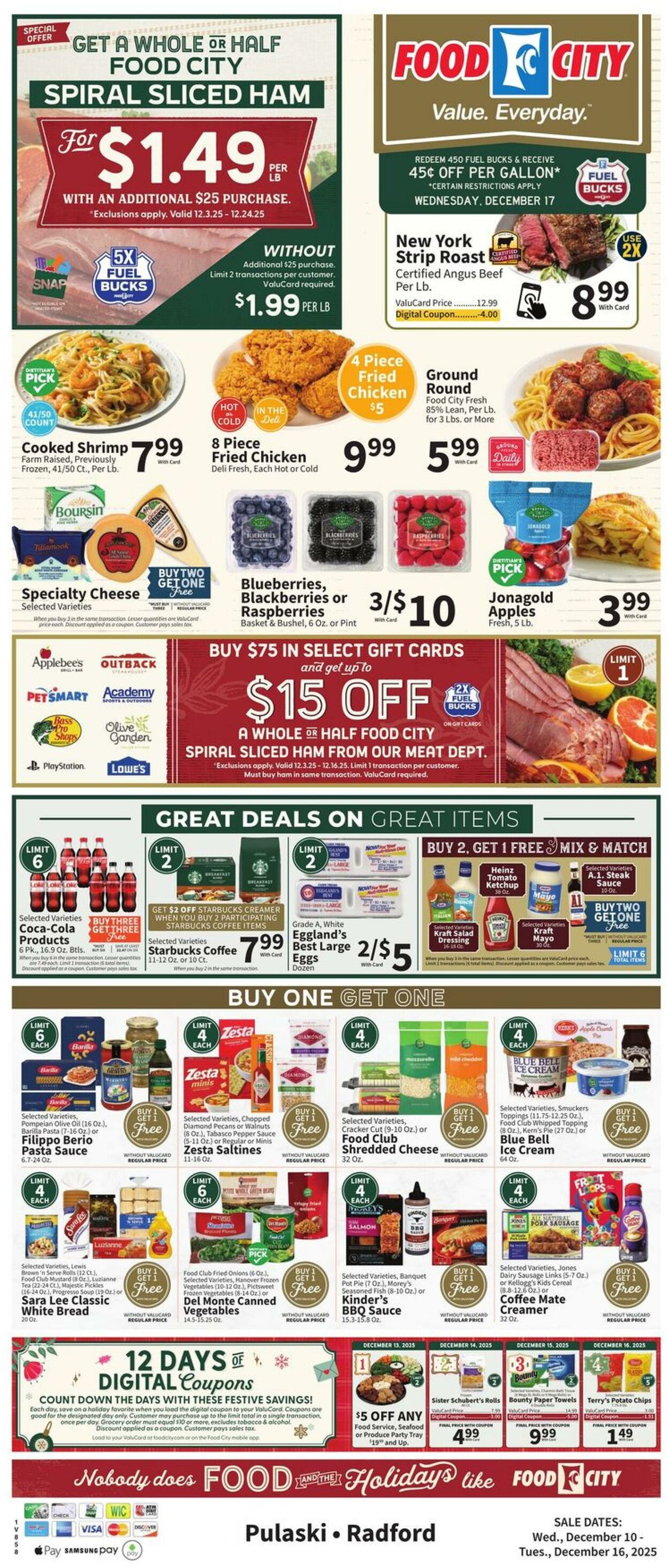 Weekly ad Food City 12/10/2025 - 12/16/2025