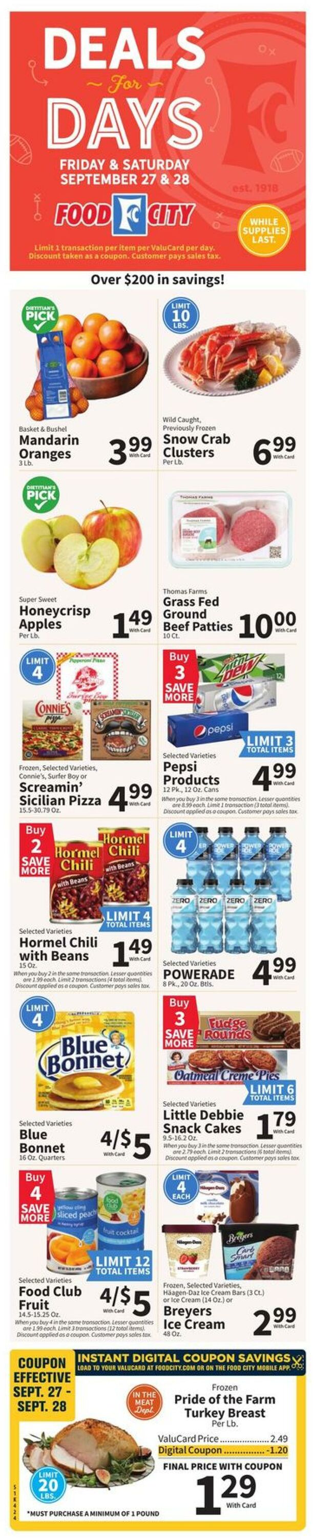 Food City Promotional weekly ads