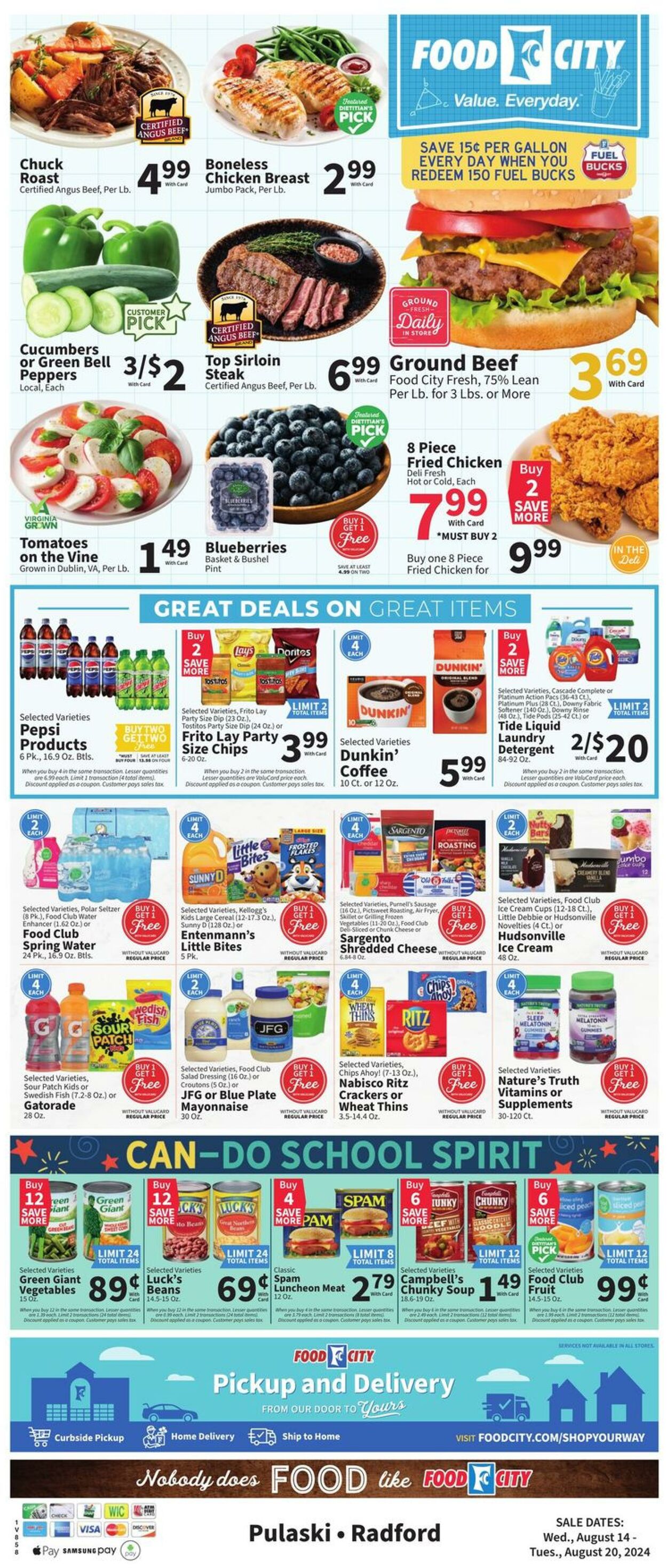 Weekly ad Food City 08/14/2024 - 08/20/2024