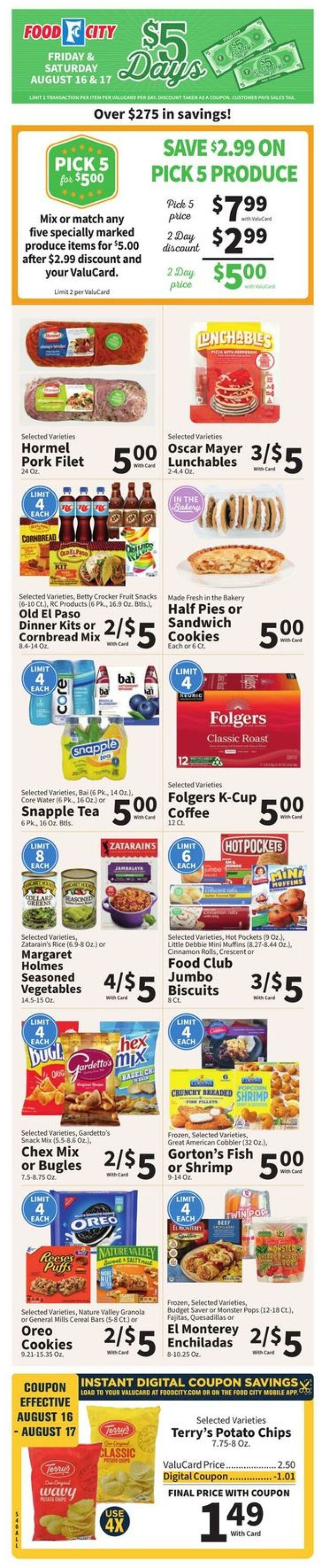 Weekly ad Food City 08/14/2024 - 08/20/2024