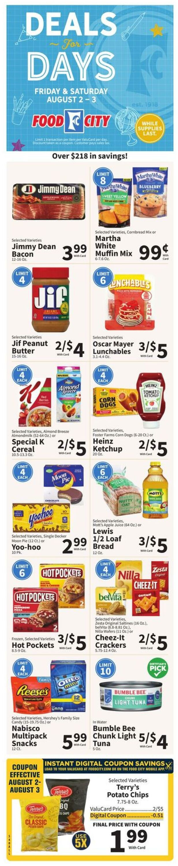 Weekly ad Food City 07/31/2024 - 08/06/2024