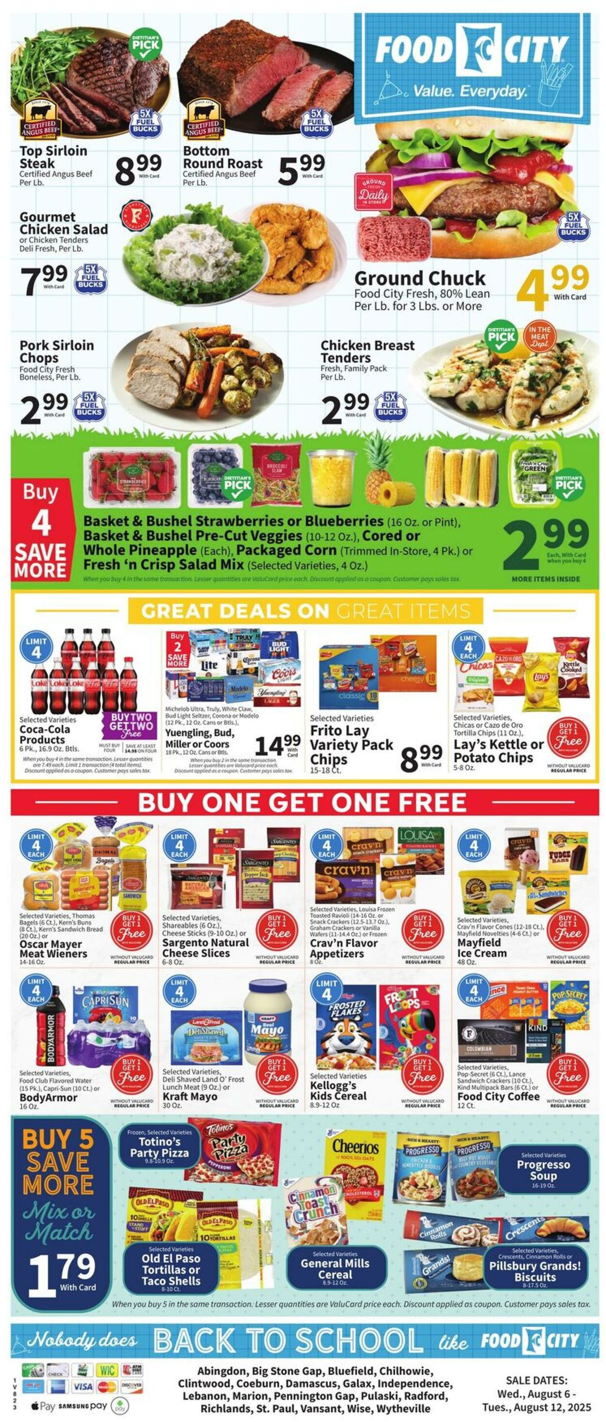 Weekly ad Food City 08/06/2025 - 08/12/2025
