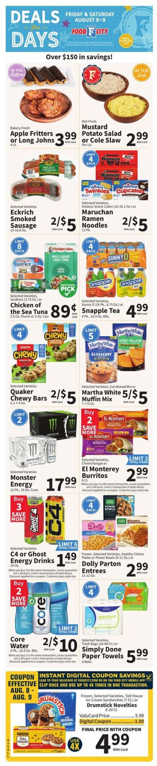 Weekly ad Food City 08/06/2025 - 08/12/2025