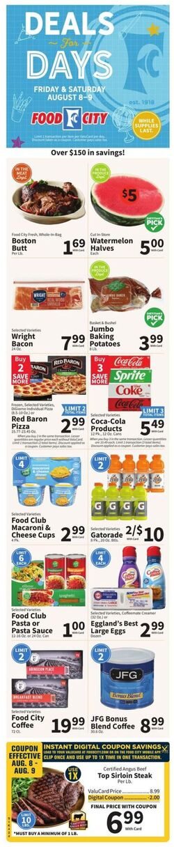 Weekly ad Food City 08/06/2025 - 08/12/2025