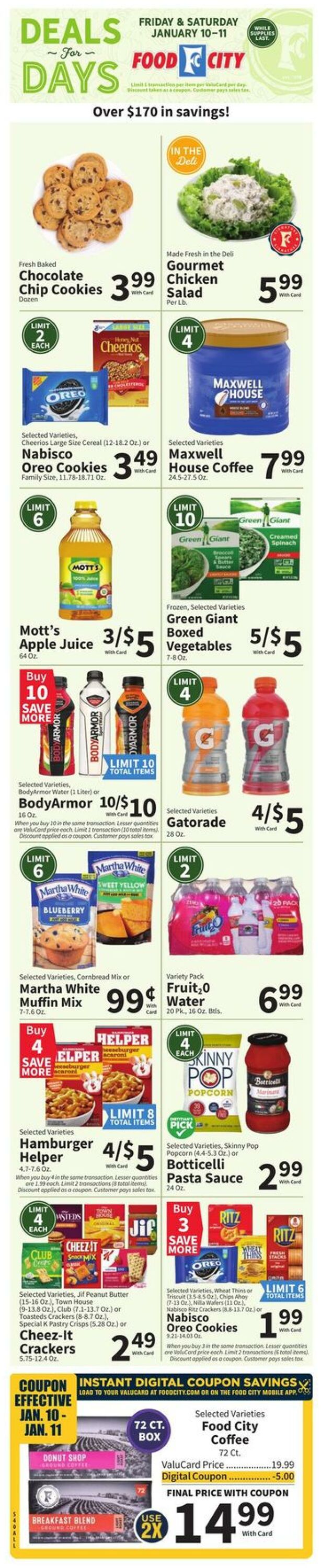 Weekly ad Food City 01/08/2025 - 01/14/2025