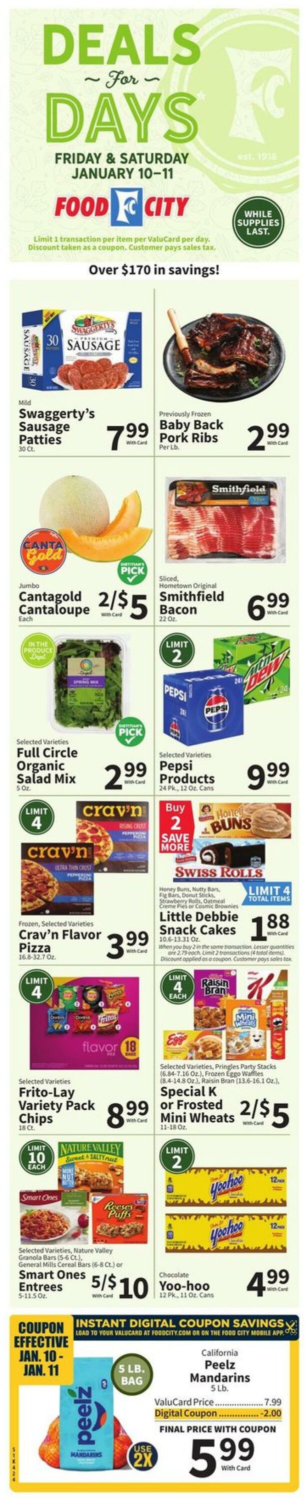 Weekly ad Food City 01/08/2025 - 01/14/2025