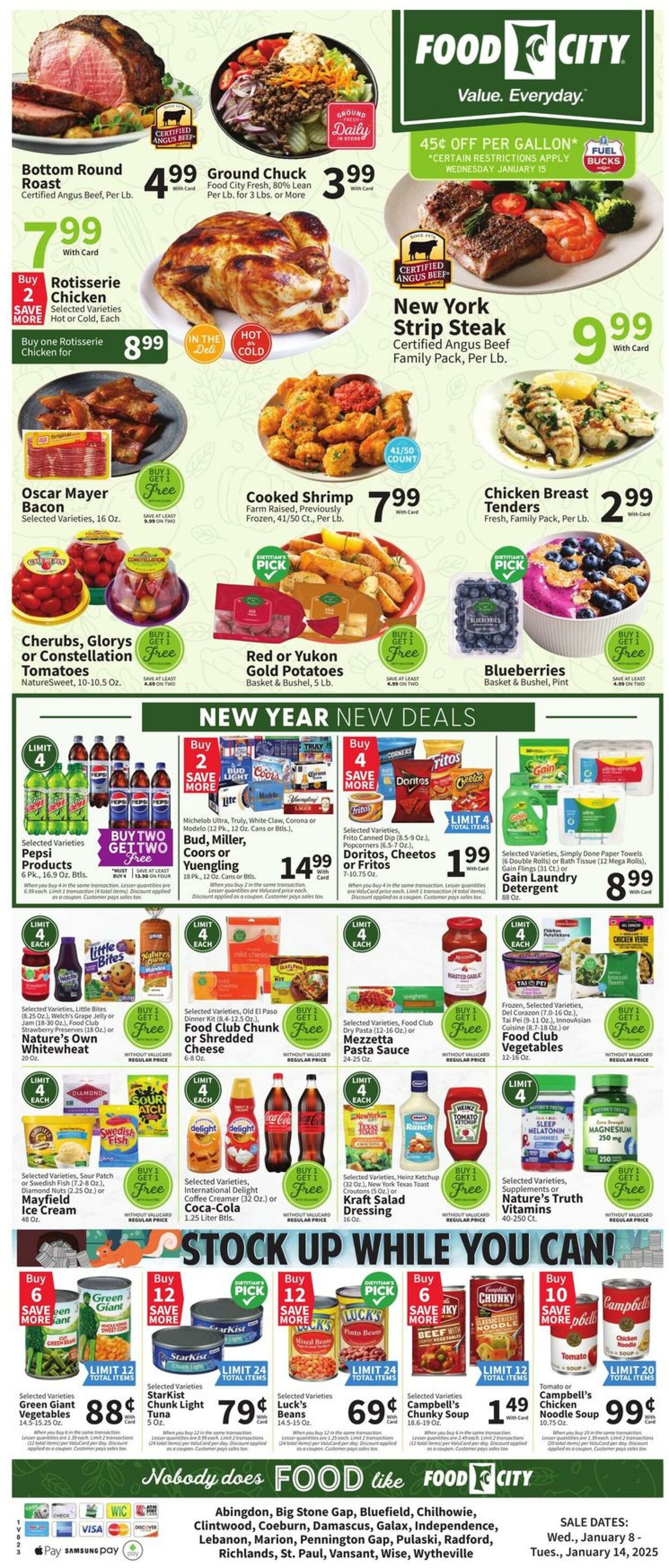 Weekly ad Food City 01/08/2025 - 01/14/2025