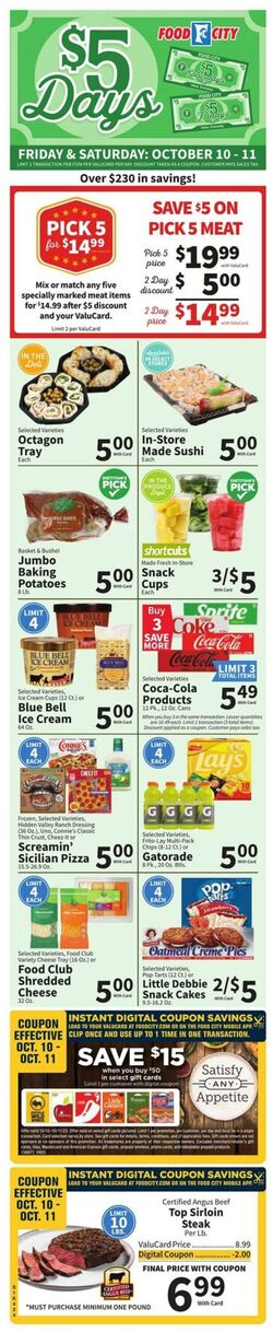 Weekly ad Food City 10/08/2025 - 10/14/2025