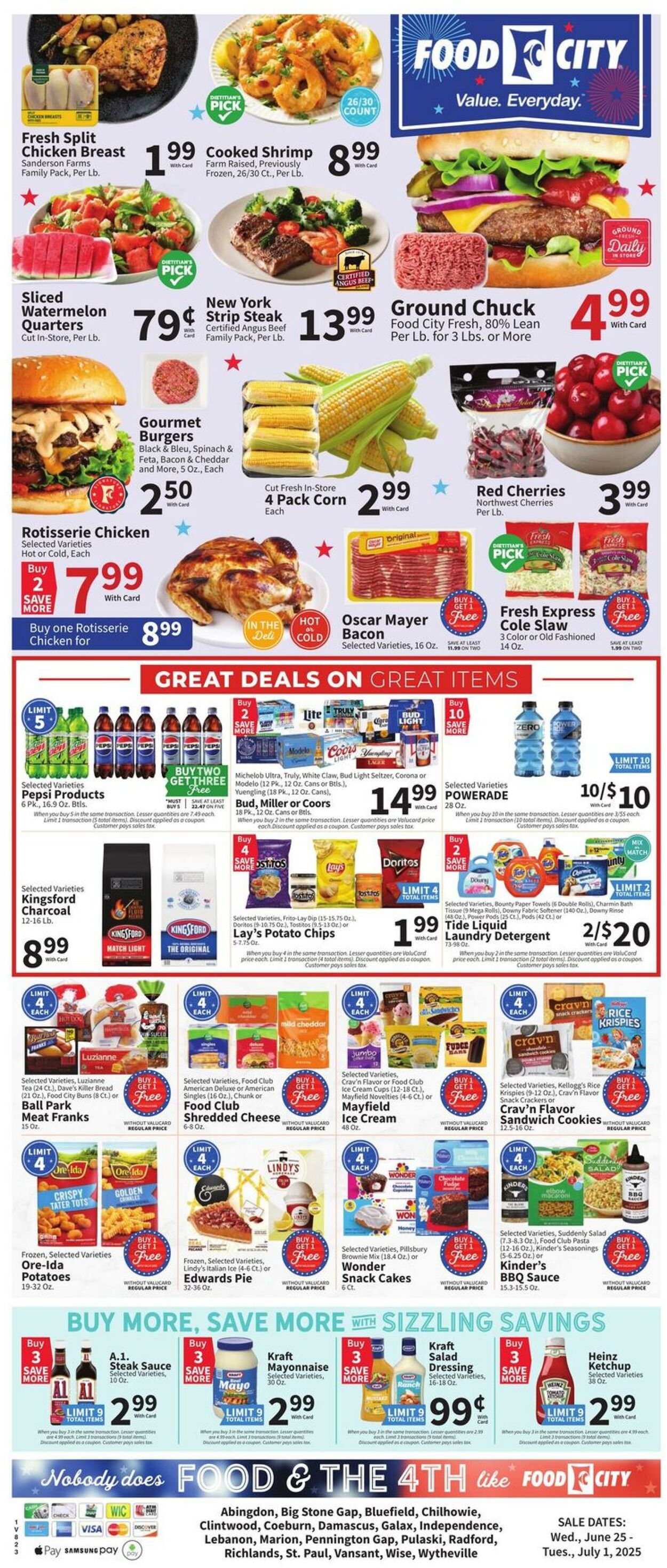 Weekly ad Food City 06/25/2025 - 07/01/2025