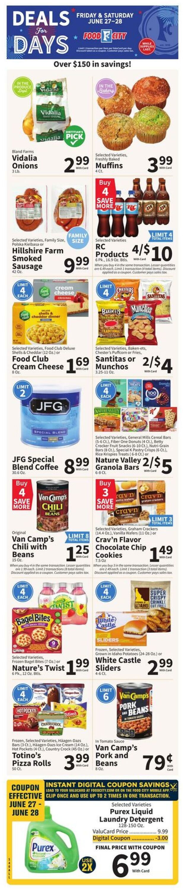 Weekly ad Food City 06/25/2025 - 07/01/2025