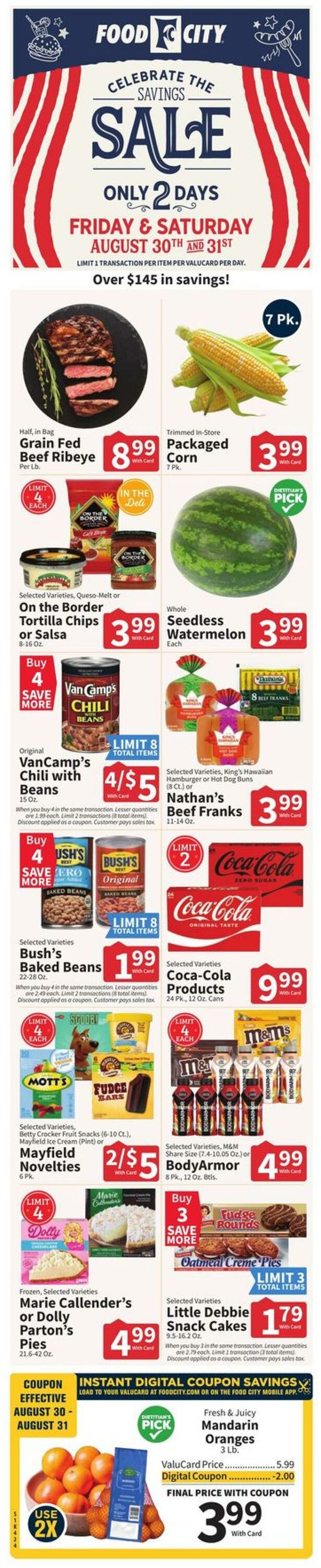 Weekly ad Food City 08/28/2024 - 09/03/2024