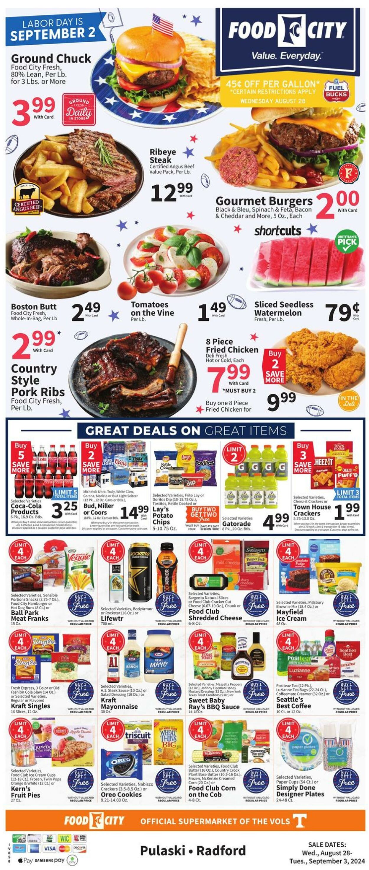 Weekly ad Food City 08/28/2024 - 09/03/2024