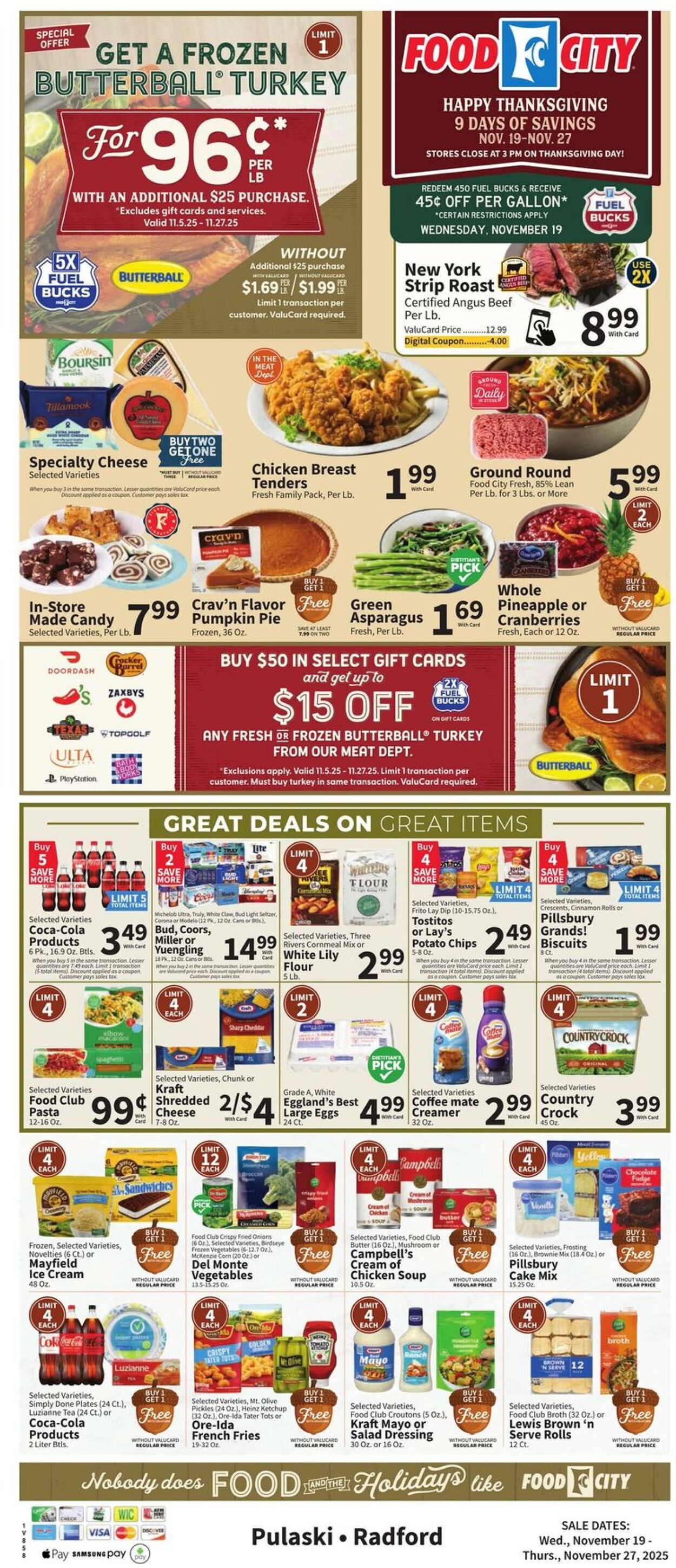 Weekly ad Food City 11/19/2025 - 11/27/2025