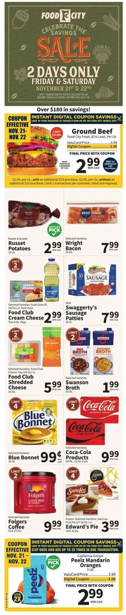 Weekly ad Food City 11/19/2025 - 11/27/2025