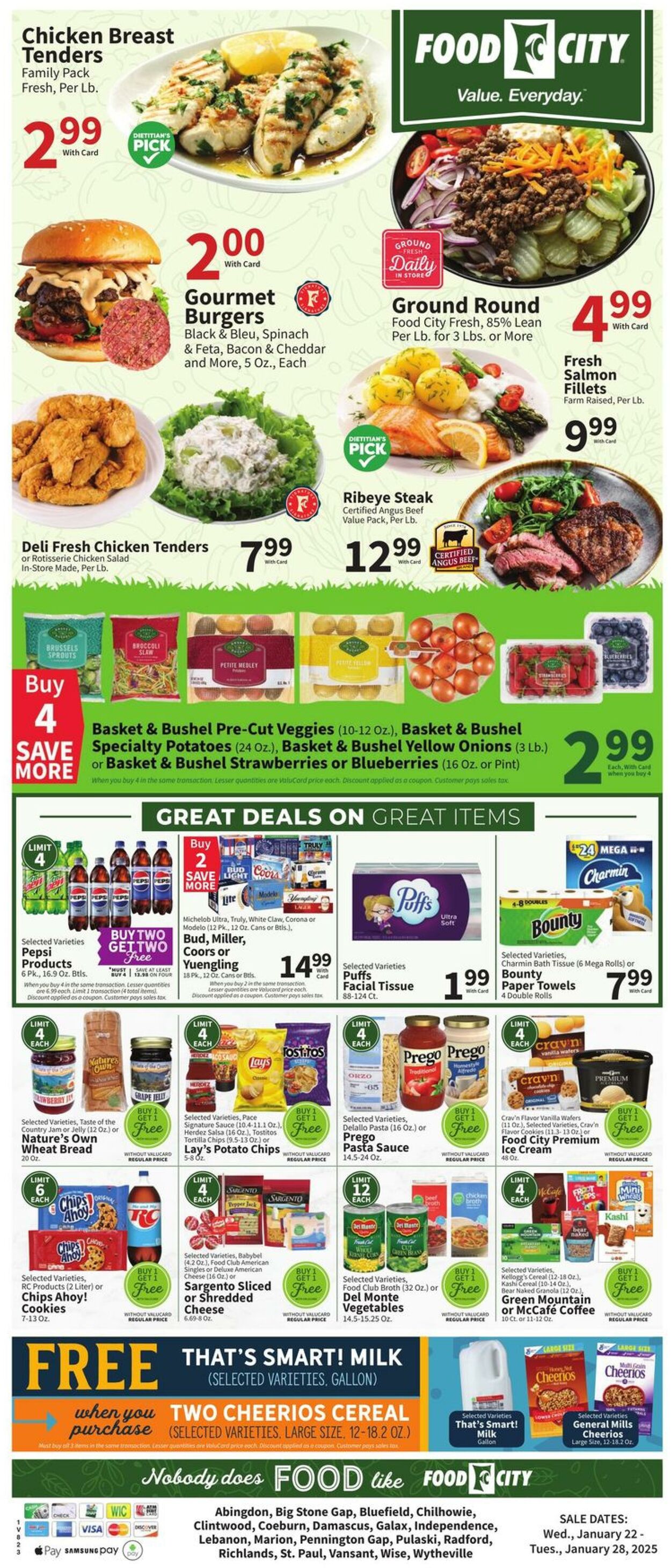 Weekly ad Food City 01/22/2025 - 01/28/2025