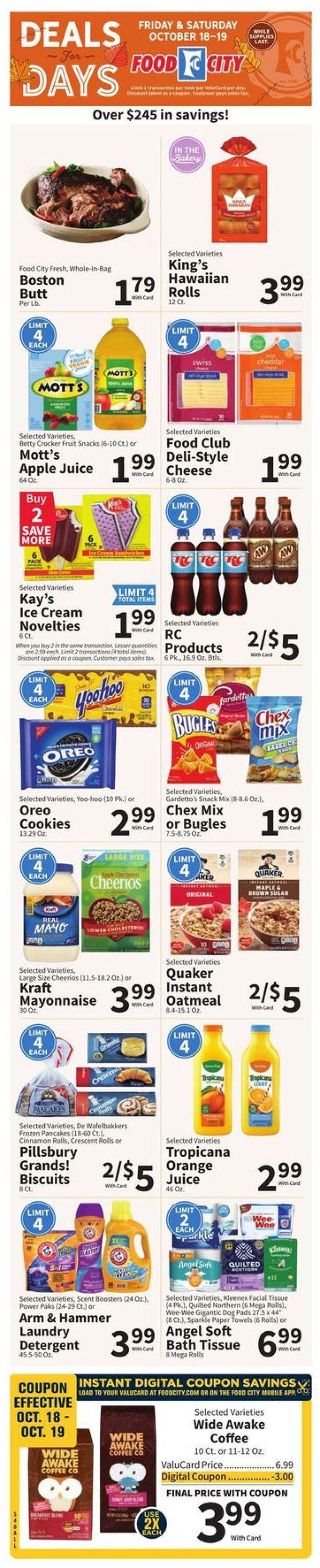 Weekly ad Food City 10/16/2024 - 10/22/2024