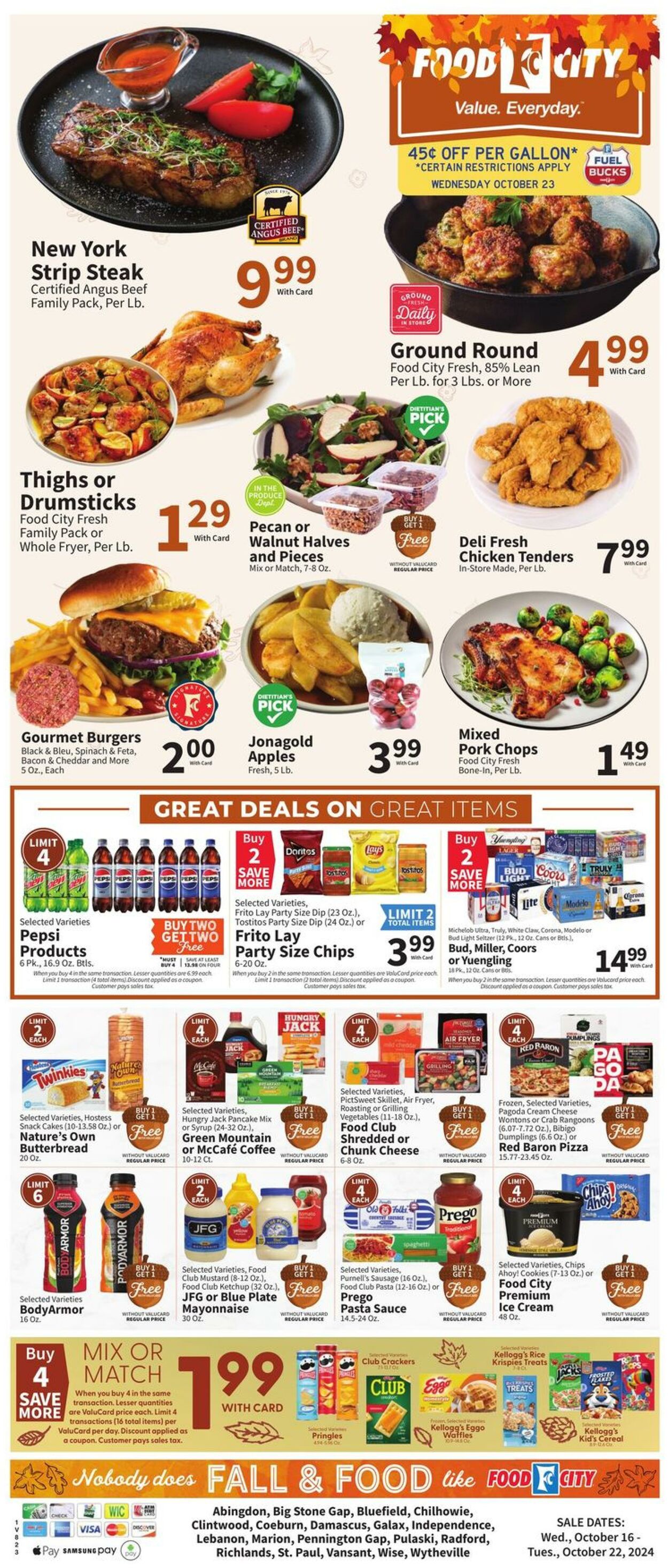 Weekly ad Food City 10/16/2024 - 10/22/2024