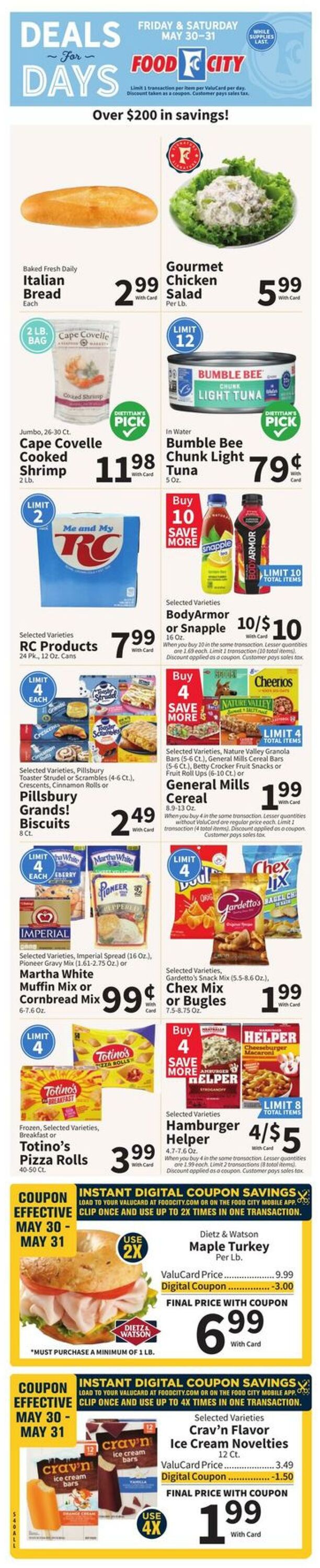 Weekly ad Food City 05/28/2025 - 06/03/2025