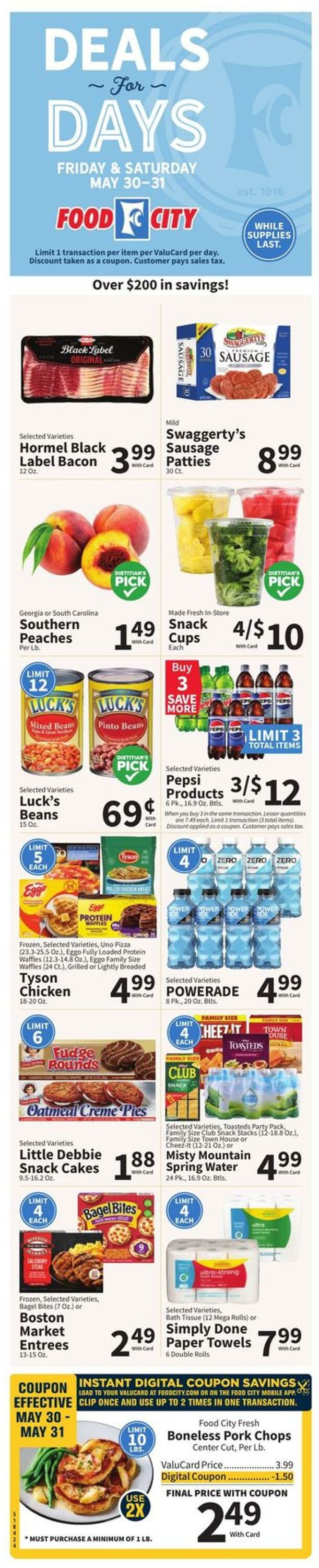 Weekly ad Food City 05/28/2025 - 06/03/2025