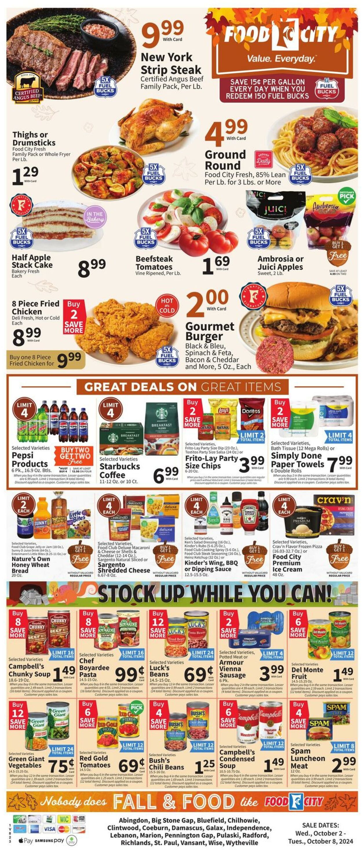 Weekly ad Food City 10/02/2024 - 10/08/2024