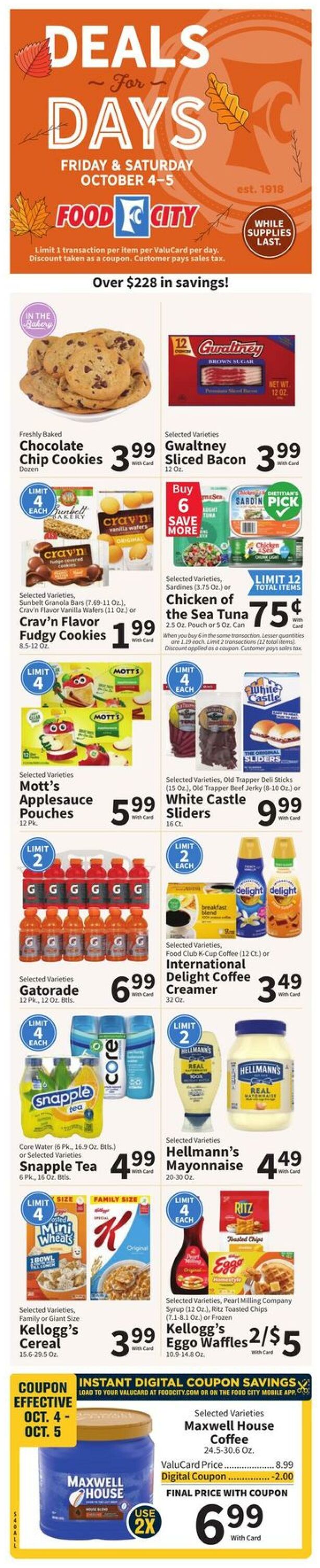 Weekly ad Food City 10/02/2024 - 10/08/2024