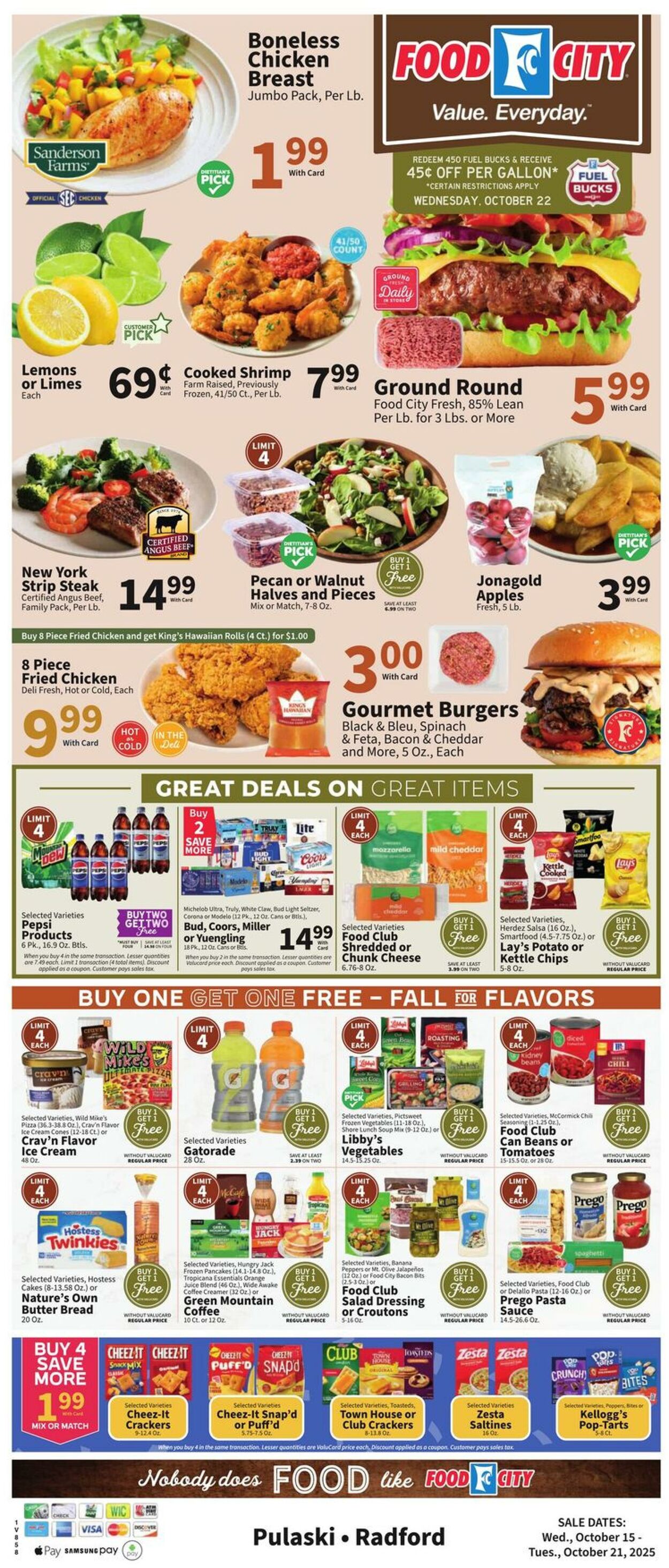 Weekly ad Food City 10/15/2025 - 10/21/2025