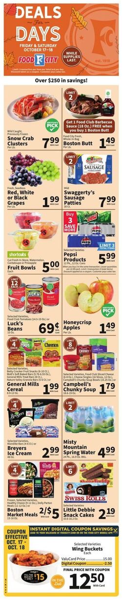 Weekly ad Food City 10/15/2025 - 10/21/2025