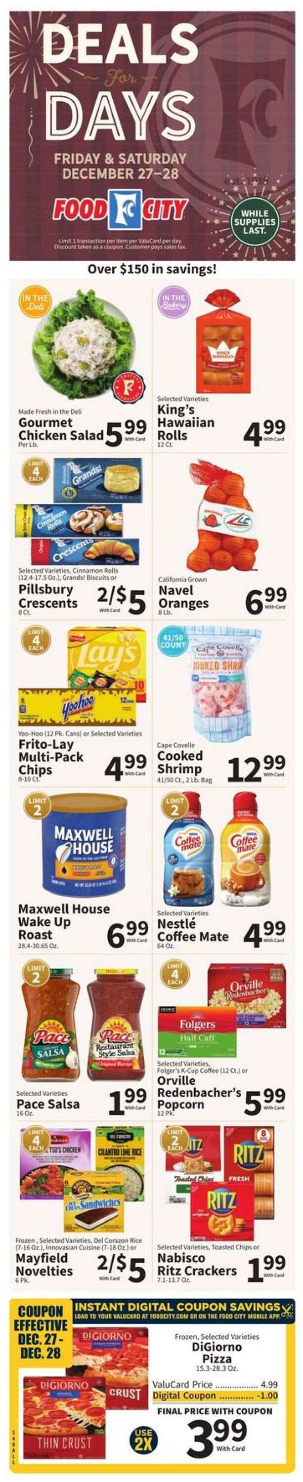 Weekly ad Food City 12/26/2024 - 12/31/2024