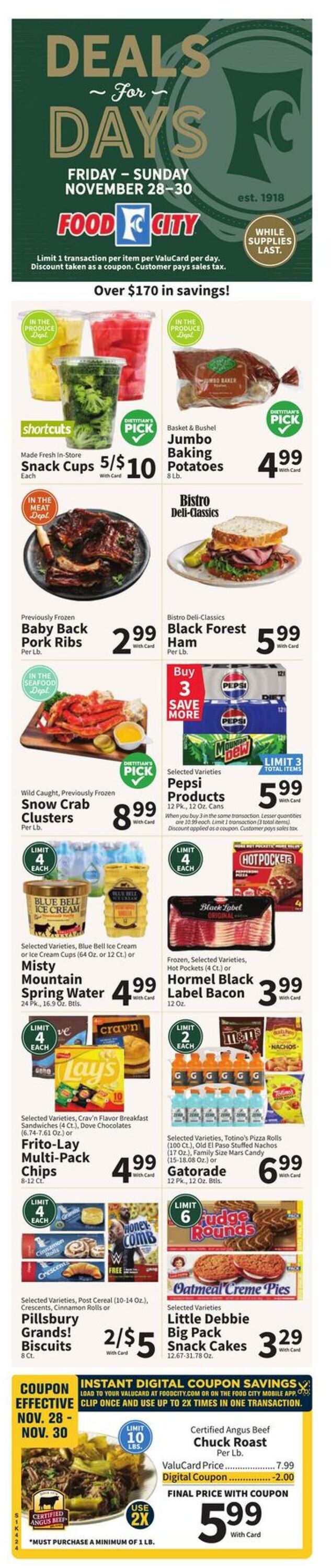 Weekly ad Food City 11/28/2025 - 12/02/2025