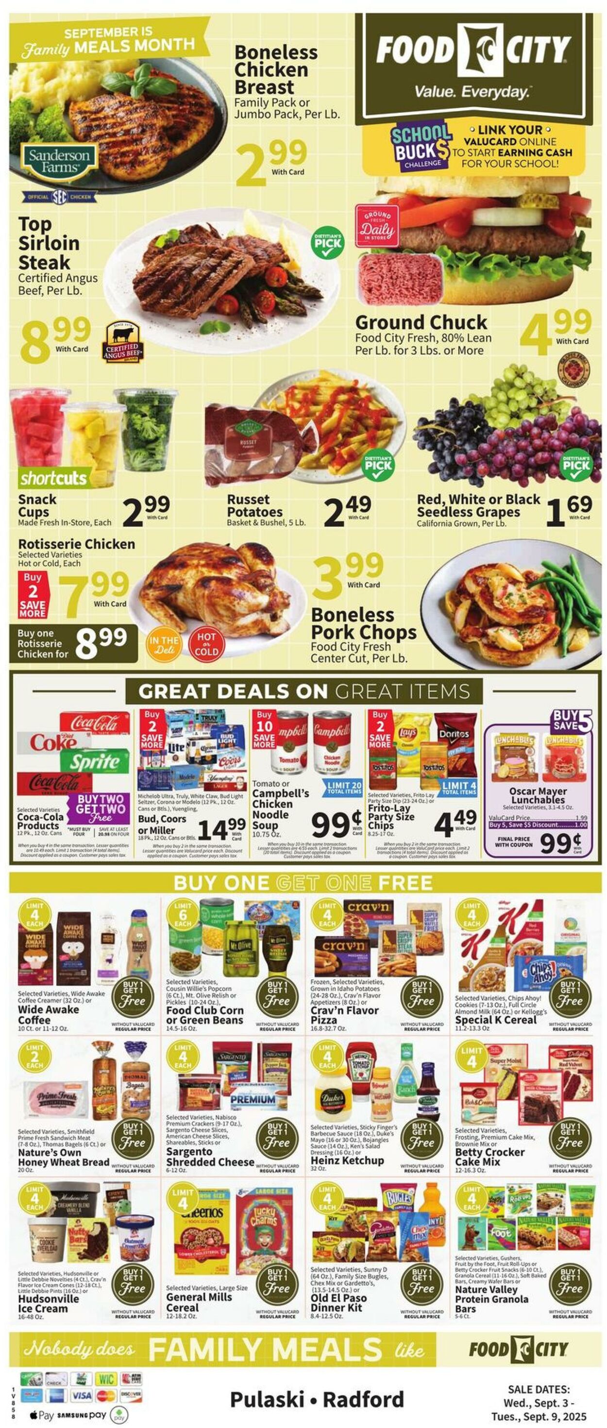 Weekly ad Food City 09/03/2025 - 09/09/2025
