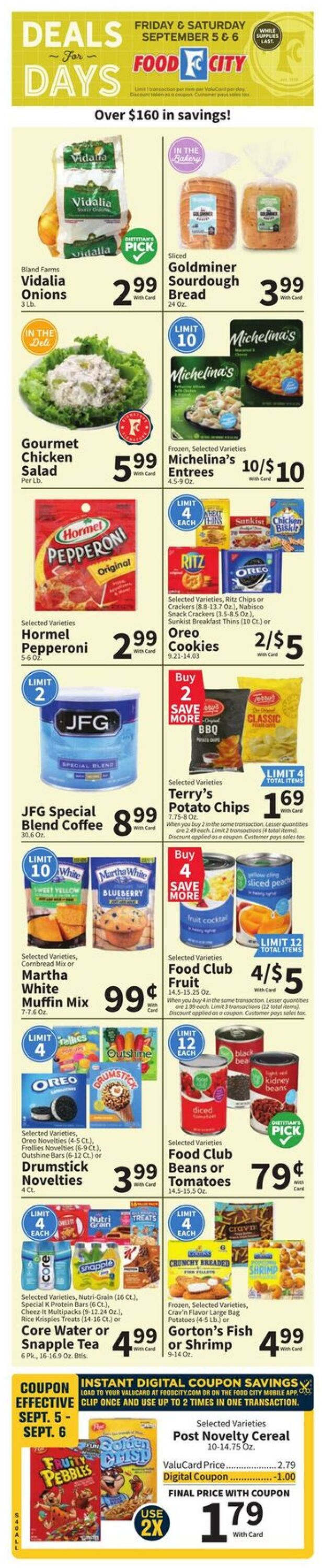 Weekly ad Food City 09/03/2025 - 09/09/2025