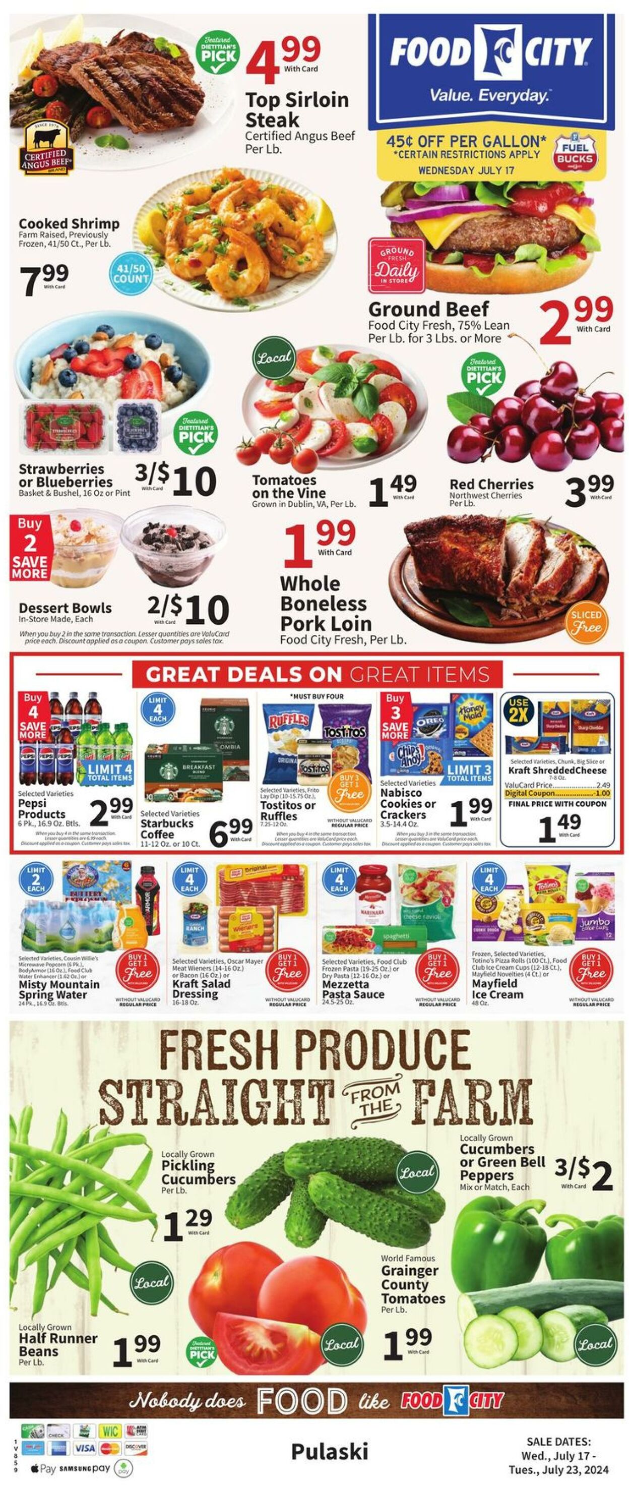 Weekly ad Food City 07/17/2024 - 07/23/2024