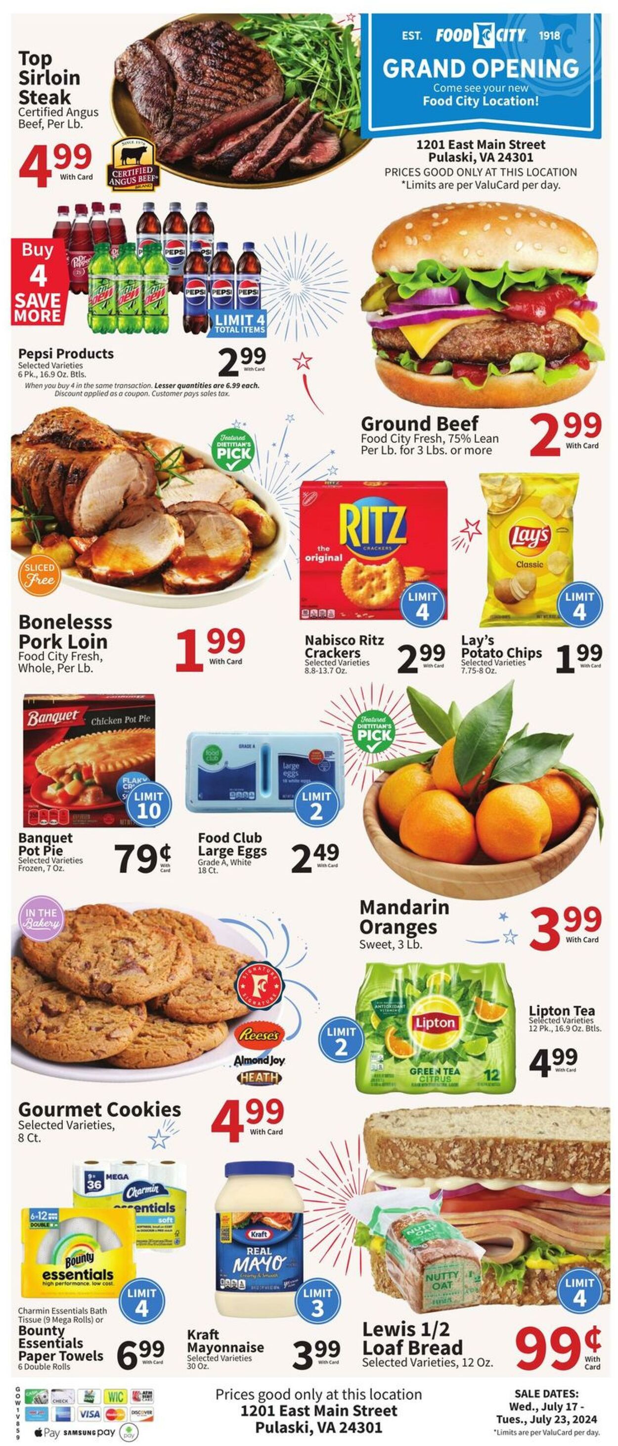 Weekly ad Food City 07/17/2024 - 07/23/2024