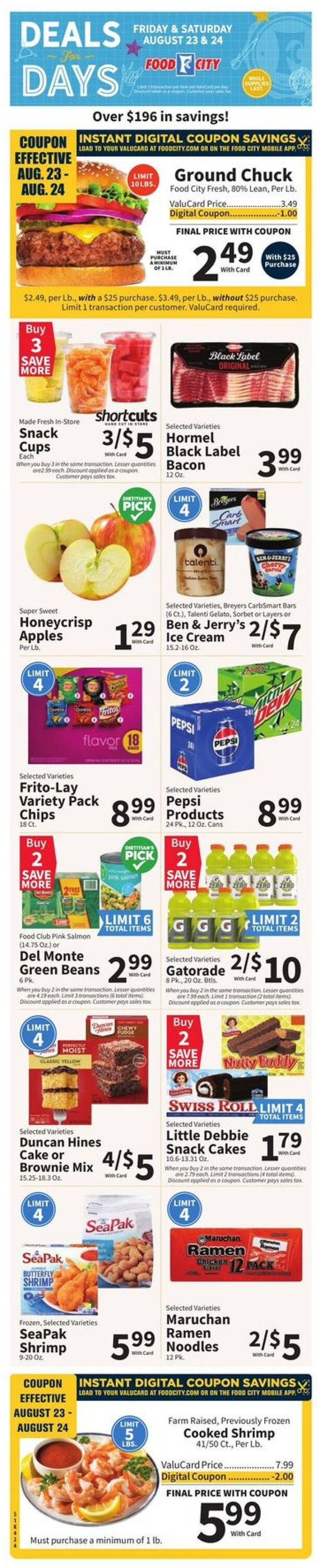 Weekly ad Food City 08/21/2024 - 08/27/2024