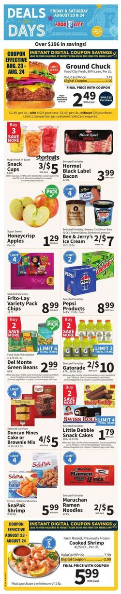 Weekly ad Food City 08/07/2024 - 08/13/2024