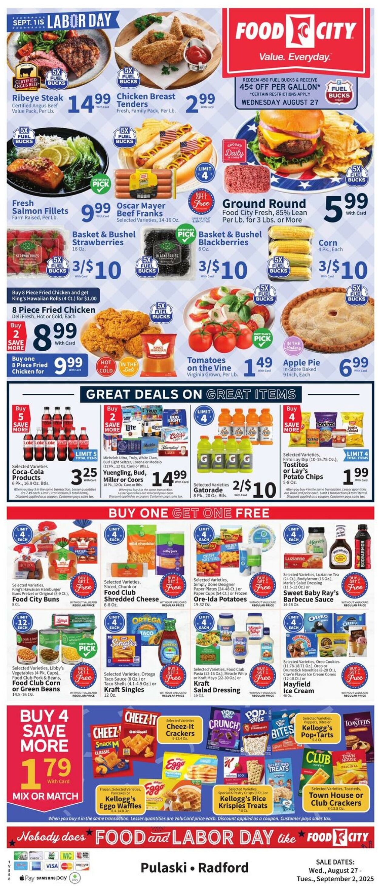 Weekly ad Food City 08/27/2025 - 09/02/2025