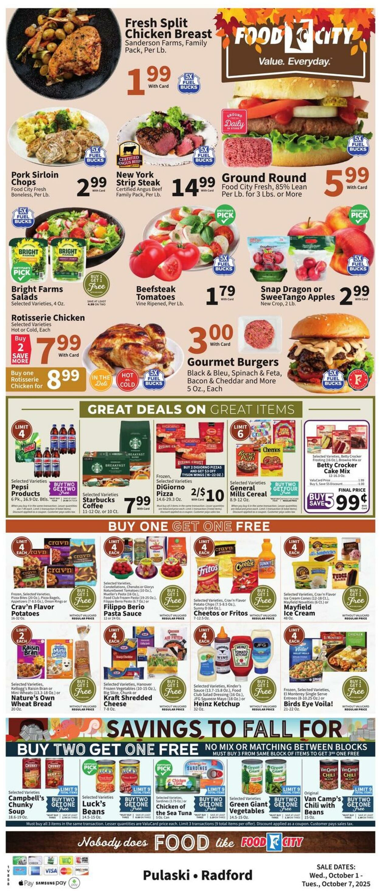 Weekly ad Food City 10/01/2025 - 10/07/2025