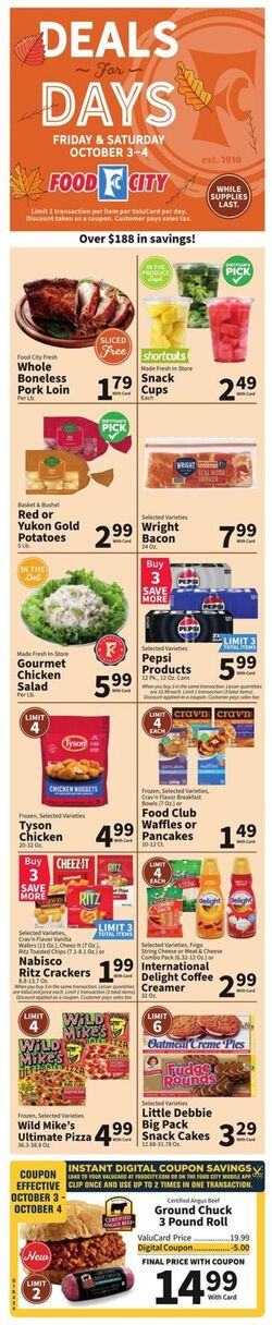 Weekly ad Food City 10/01/2025 - 10/07/2025
