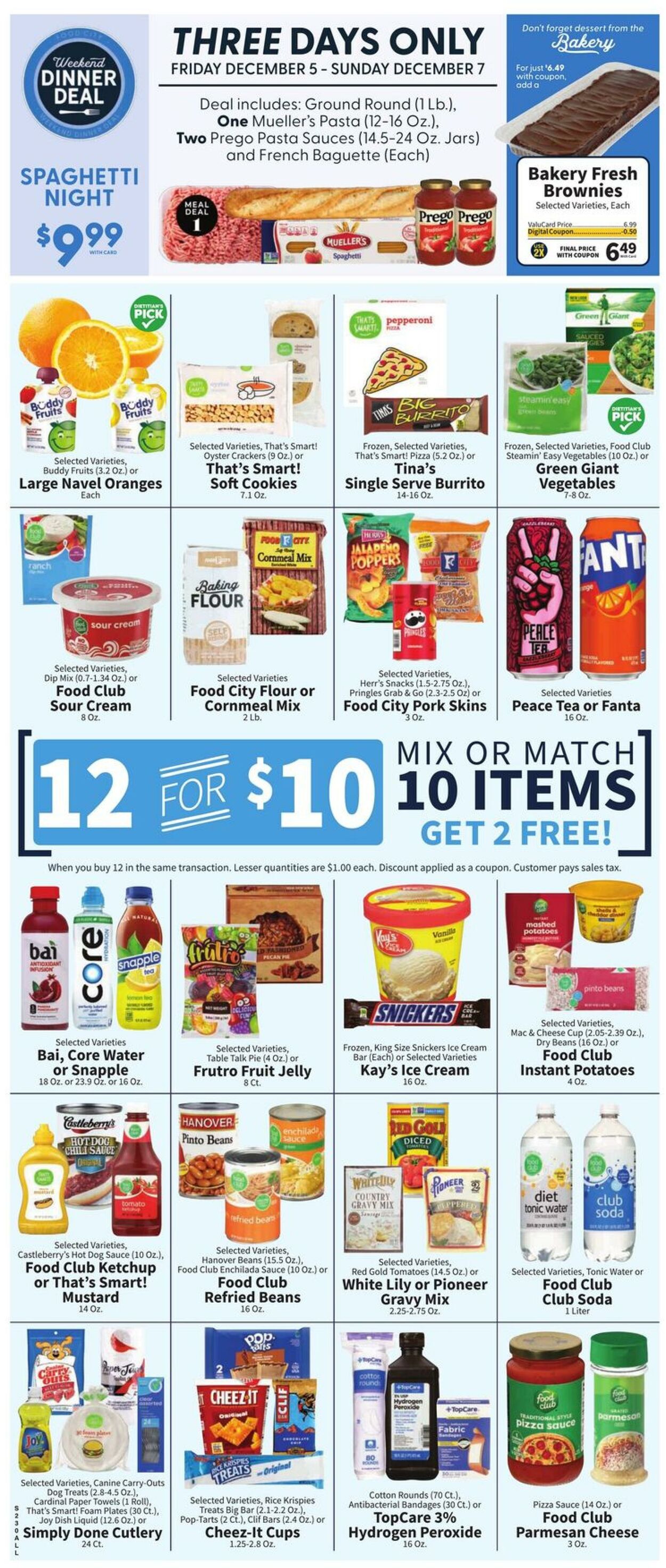 Weekly ad Food City 12/03/2025 - 12/09/2025