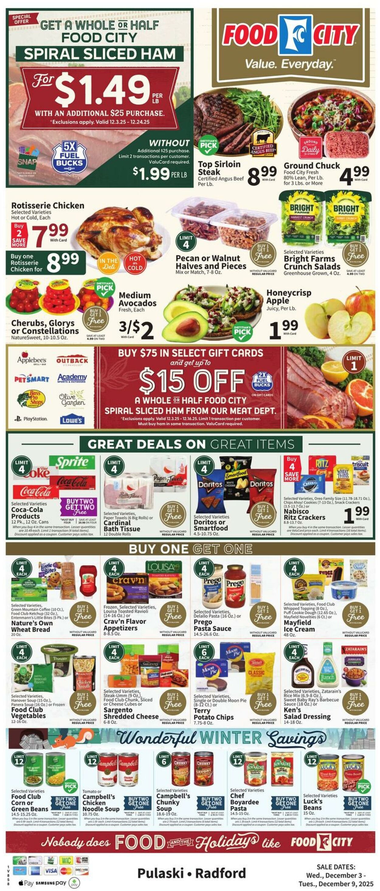 Weekly ad Food City 12/03/2025 - 12/09/2025