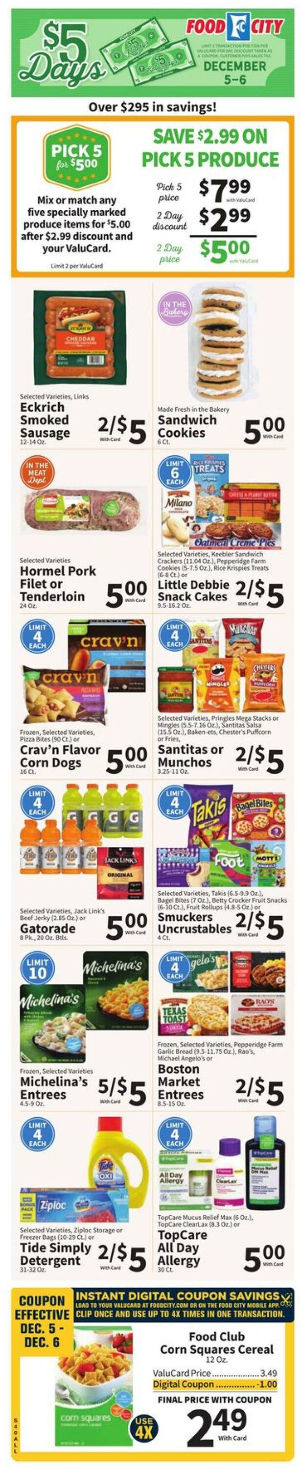 Weekly ad Food City 12/03/2025 - 12/09/2025