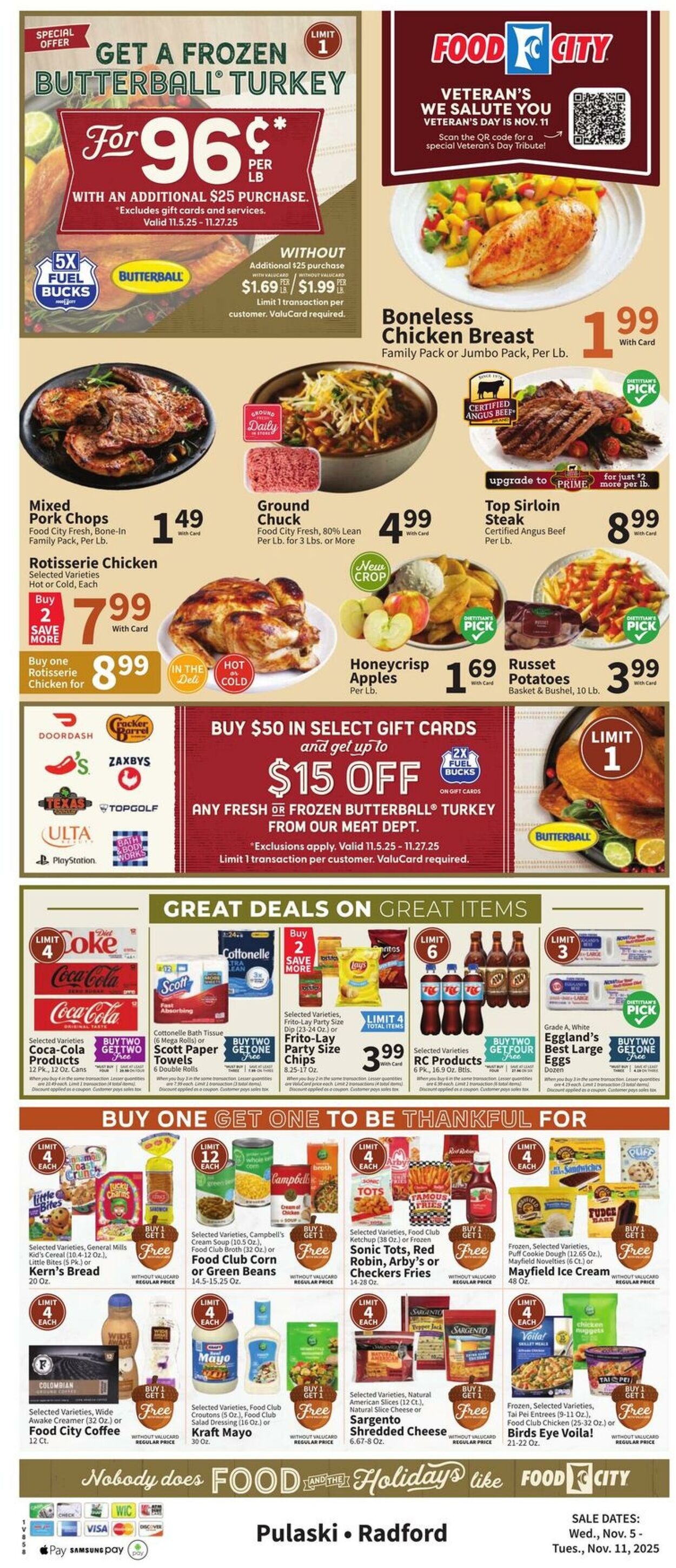 Weekly ad Food City 11/05/2025 - 11/11/2025