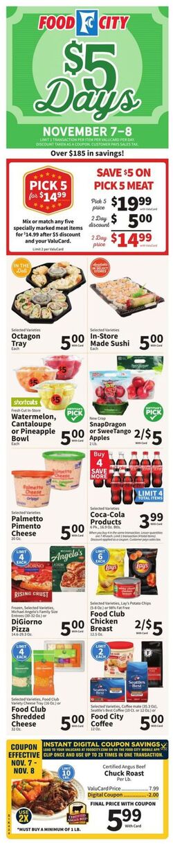 Weekly ad Food City 11/05/2025 - 11/11/2025