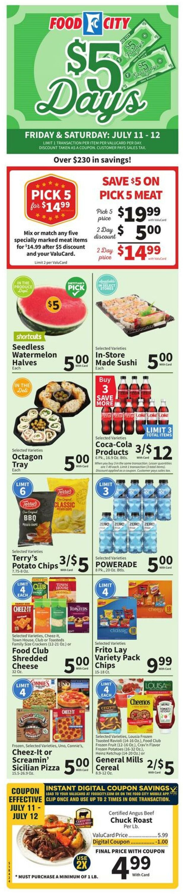 Weekly ad Food City 07/09/2025 - 07/15/2025