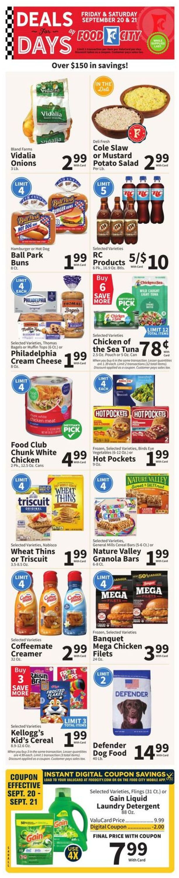 Weekly ad Food City 09/18/2024 - 09/24/2024