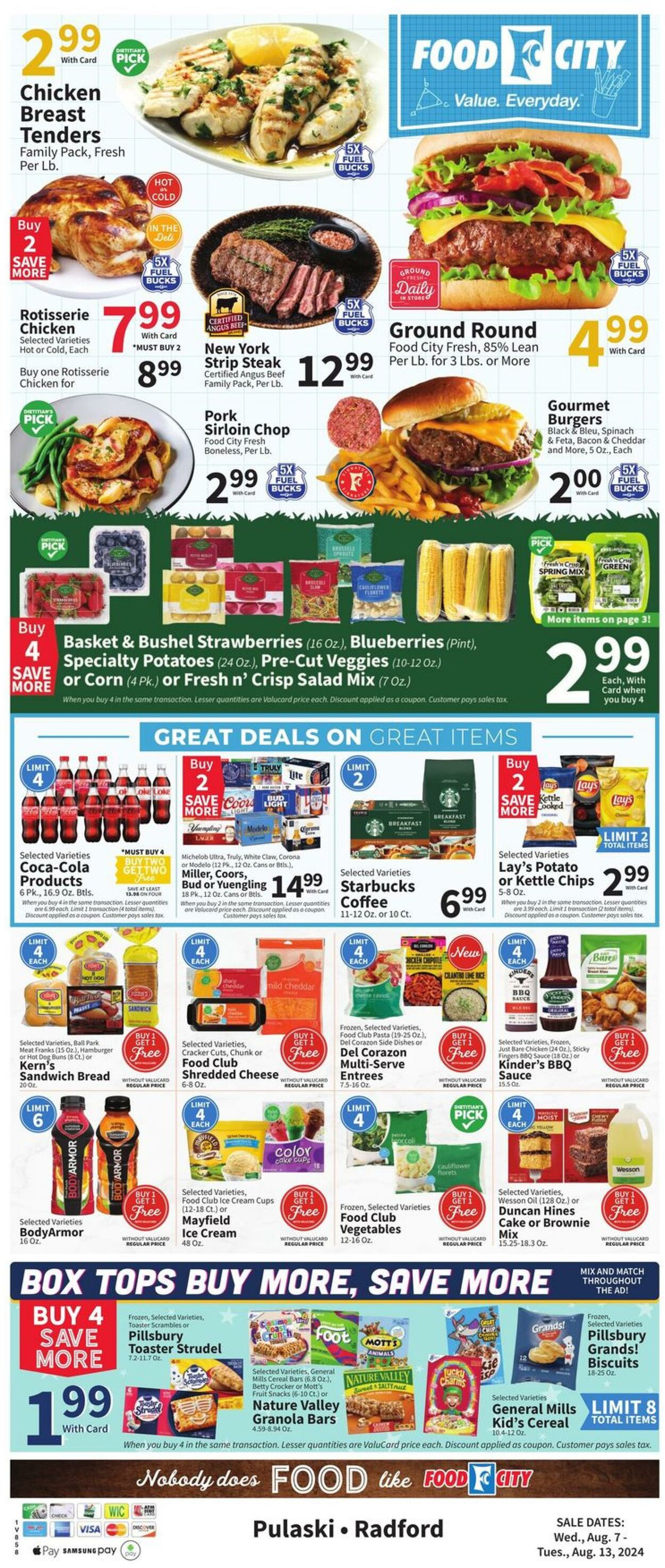 Weekly ad Food City 08/07/2024 - 08/13/2024