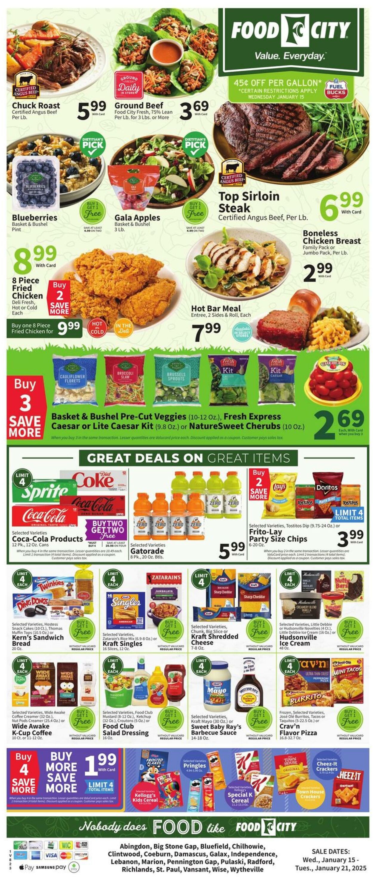 Weekly ad Food City 01/15/2025 - 01/21/2025