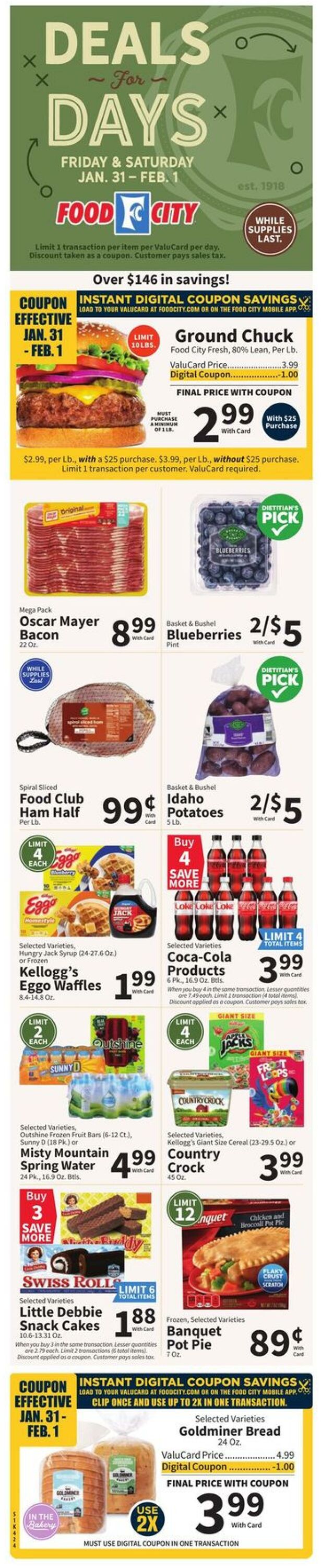 Weekly ad Food City 01/29/2025 - 02/04/2025