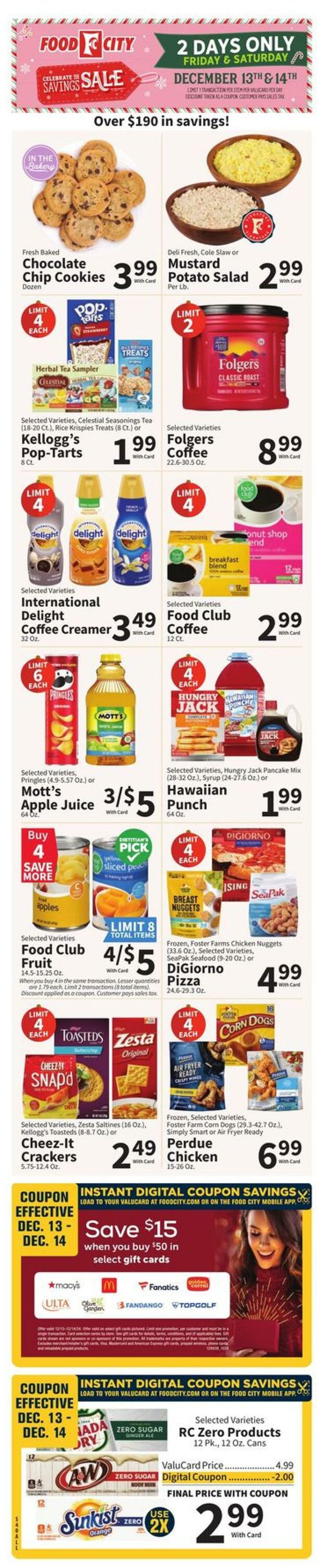 Weekly ad Food City 12/11/2024 - 12/17/2024