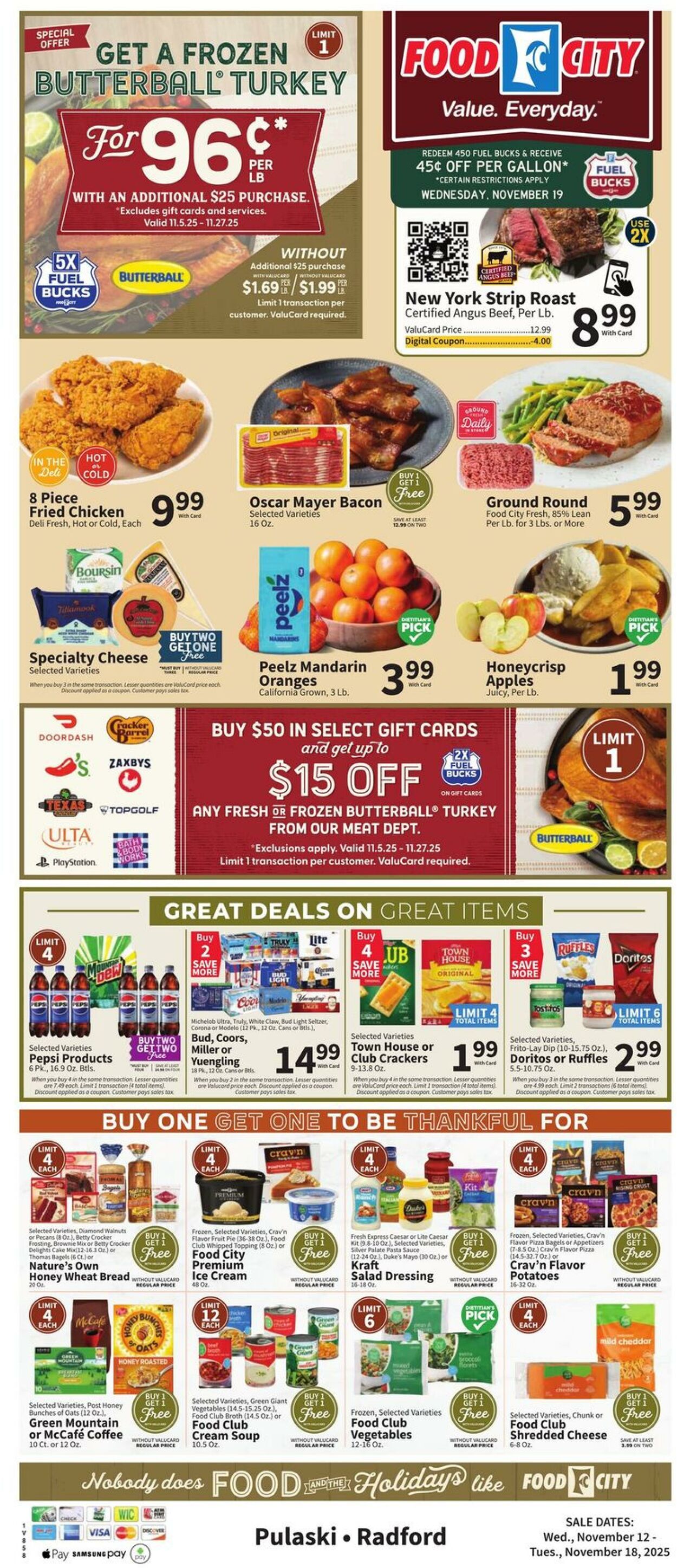Weekly ad Food City 11/12/2025 - 11/18/2025